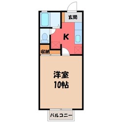 鶴田駅 徒歩15分 1階の物件間取画像